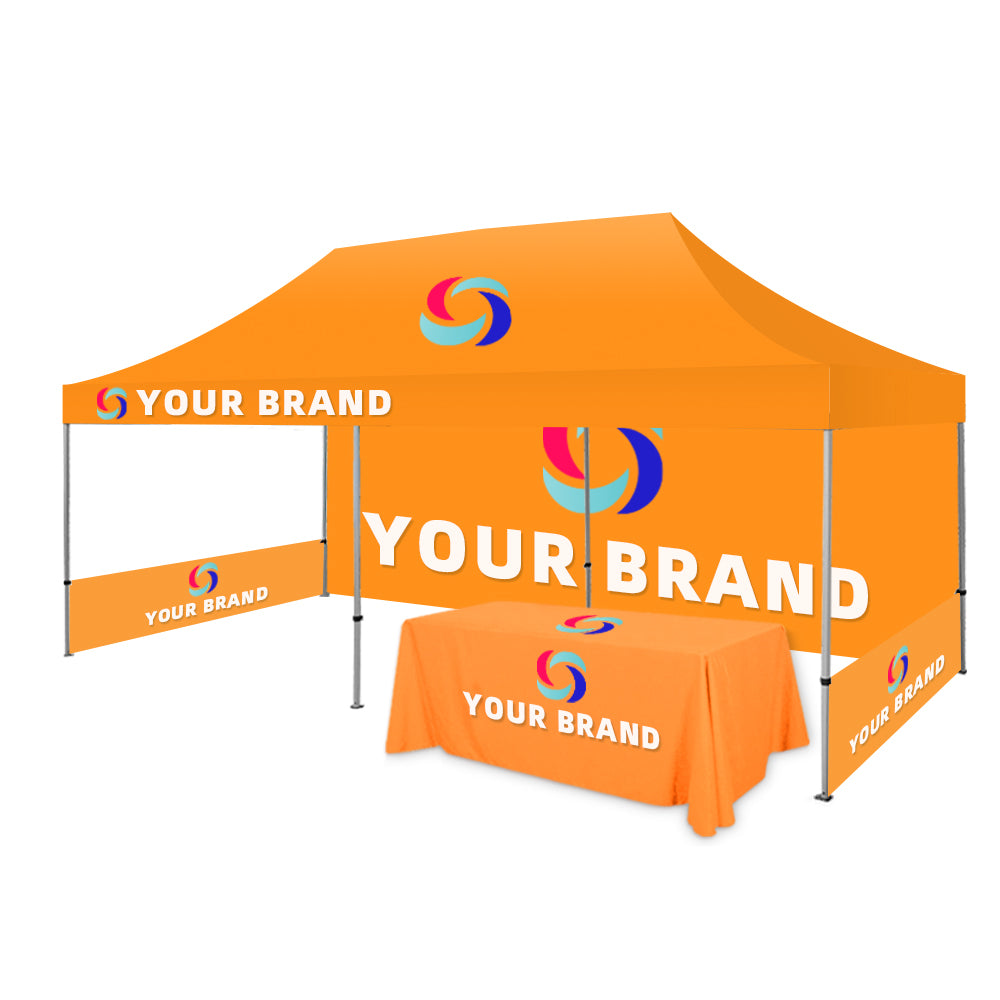 10*20ft Hexagon Aluminum Canopy Tent +Table Cover Kit