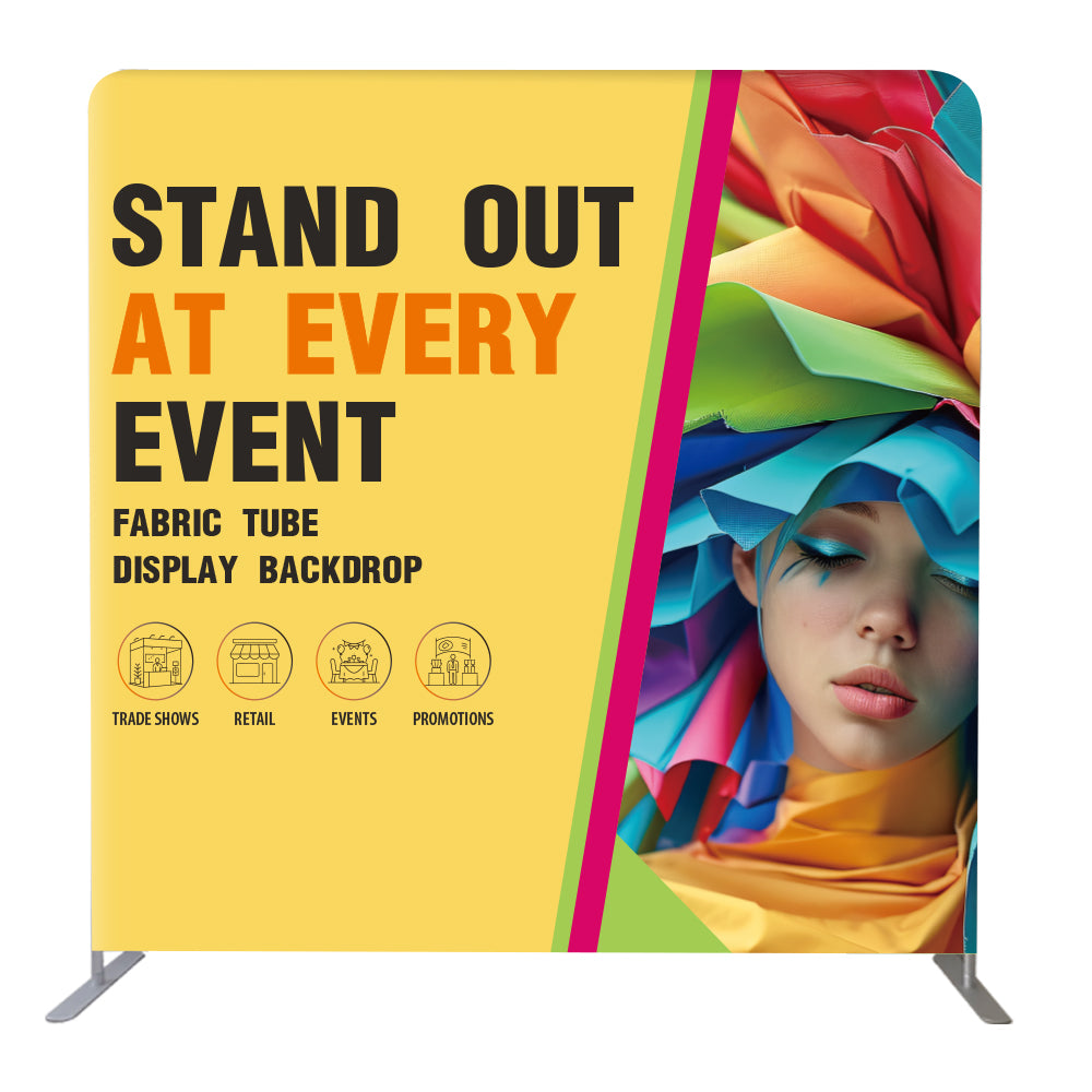 28C-FME8 8*8FT Standard Tension Fabric Display EZ Tube Frame Backdrop