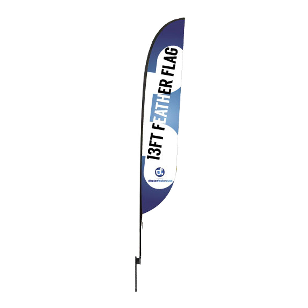 8S2-M 13FT Feather Flag for Advertisement Display