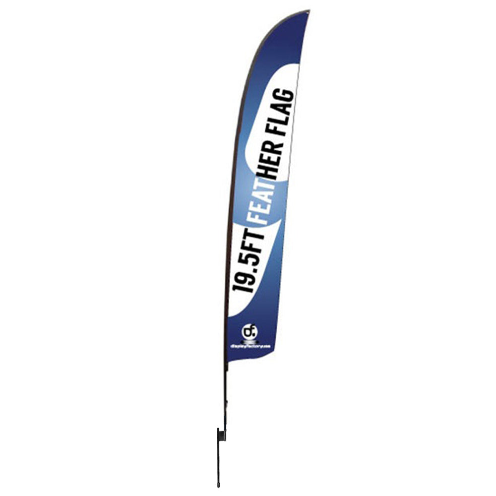 8S2-XL 19.5FT Feather Flag for Advertisement Display