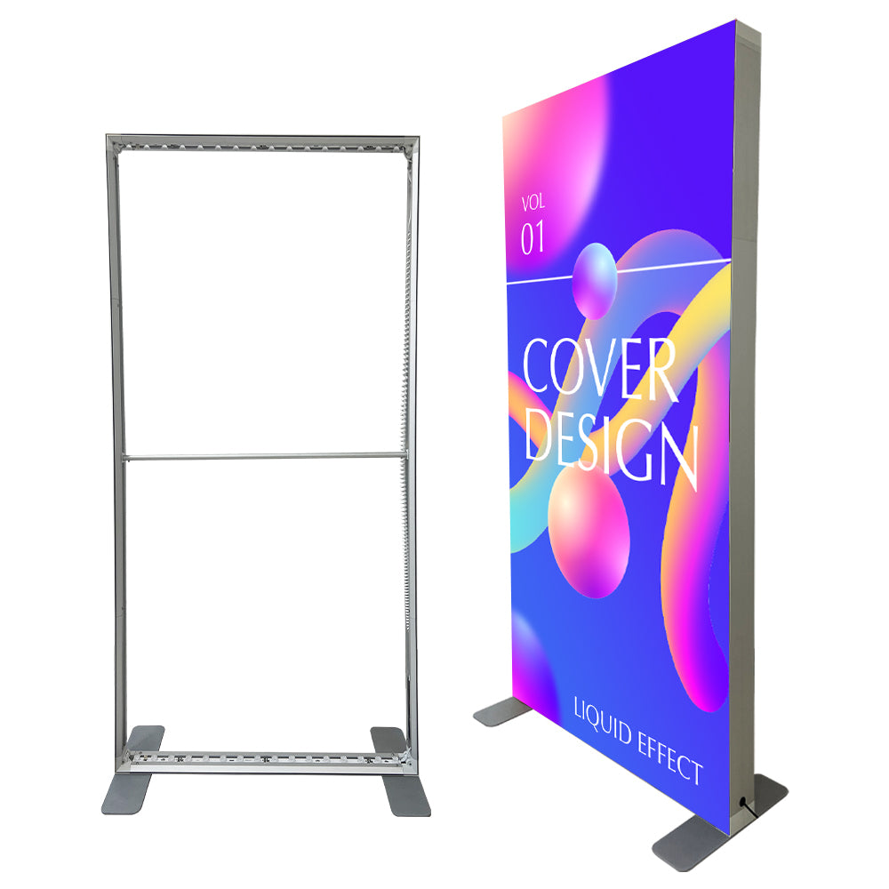 D100NP-3979 3.3FTx6.5FT PVC Frame Foldable Tool-free SEGFold Light Box for Advertising