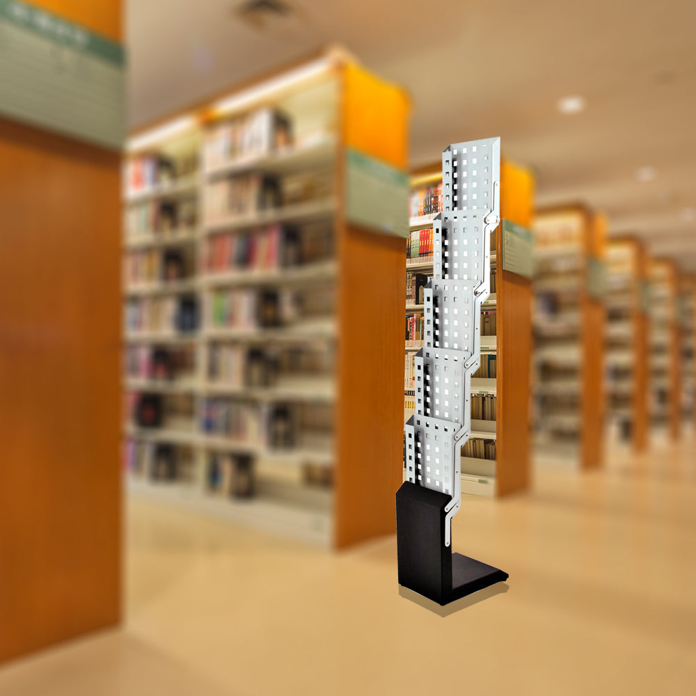 14M 5 Pocket Literature Magazine Catalog Brochure Rack Holder Portable Pop Up Trade Show