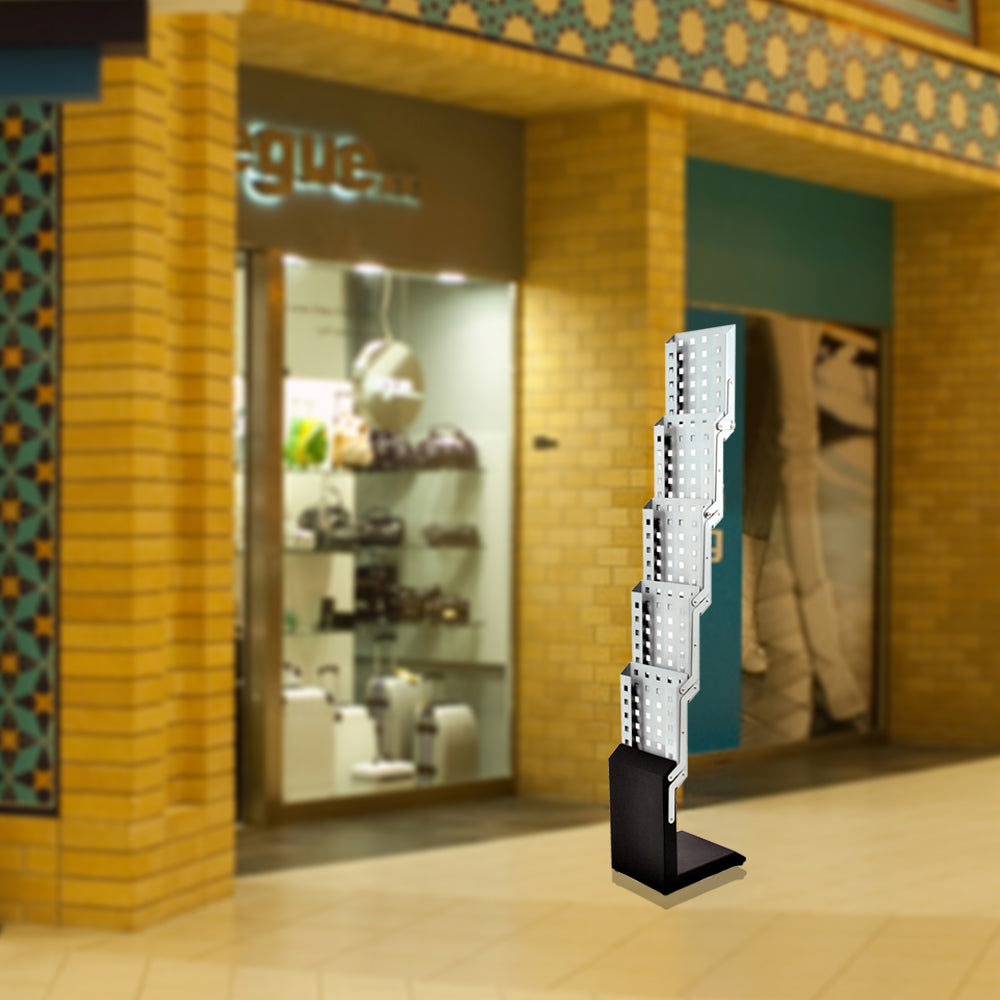 14M 5 Pocket Literature Magazine Catalog Brochure Rack Holder Portable Pop Up Trade Show