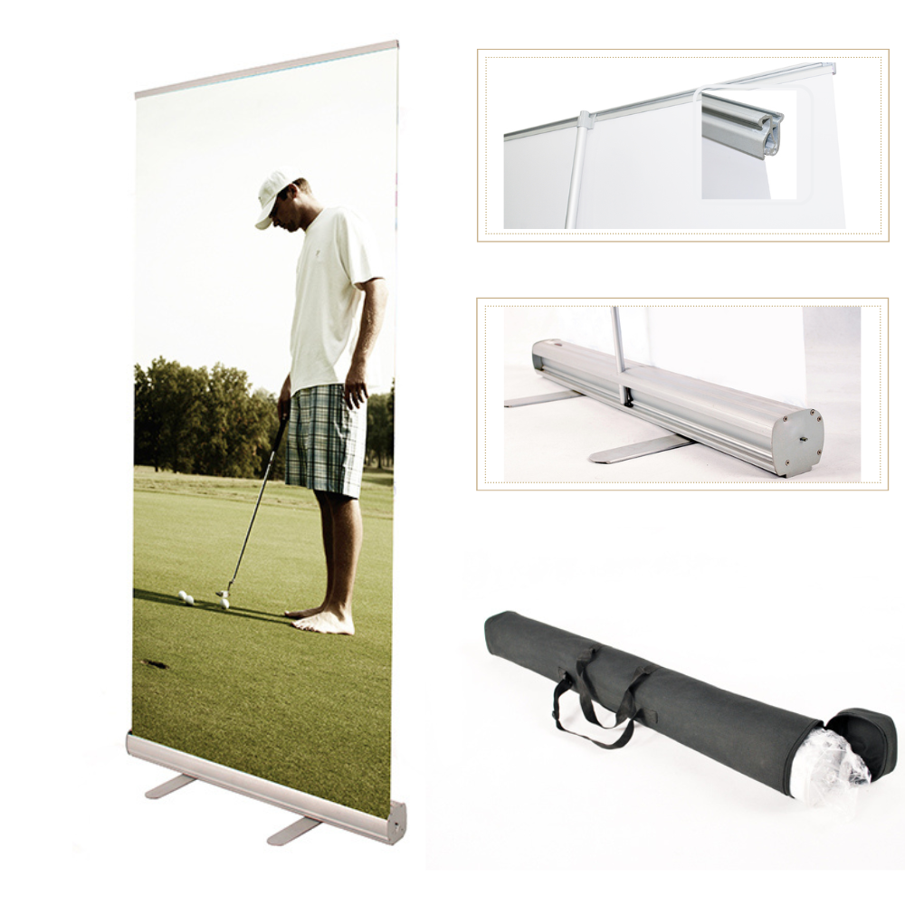 1A-1 33.5"*80" Economic Retractable Banner Stand Graphic Kit