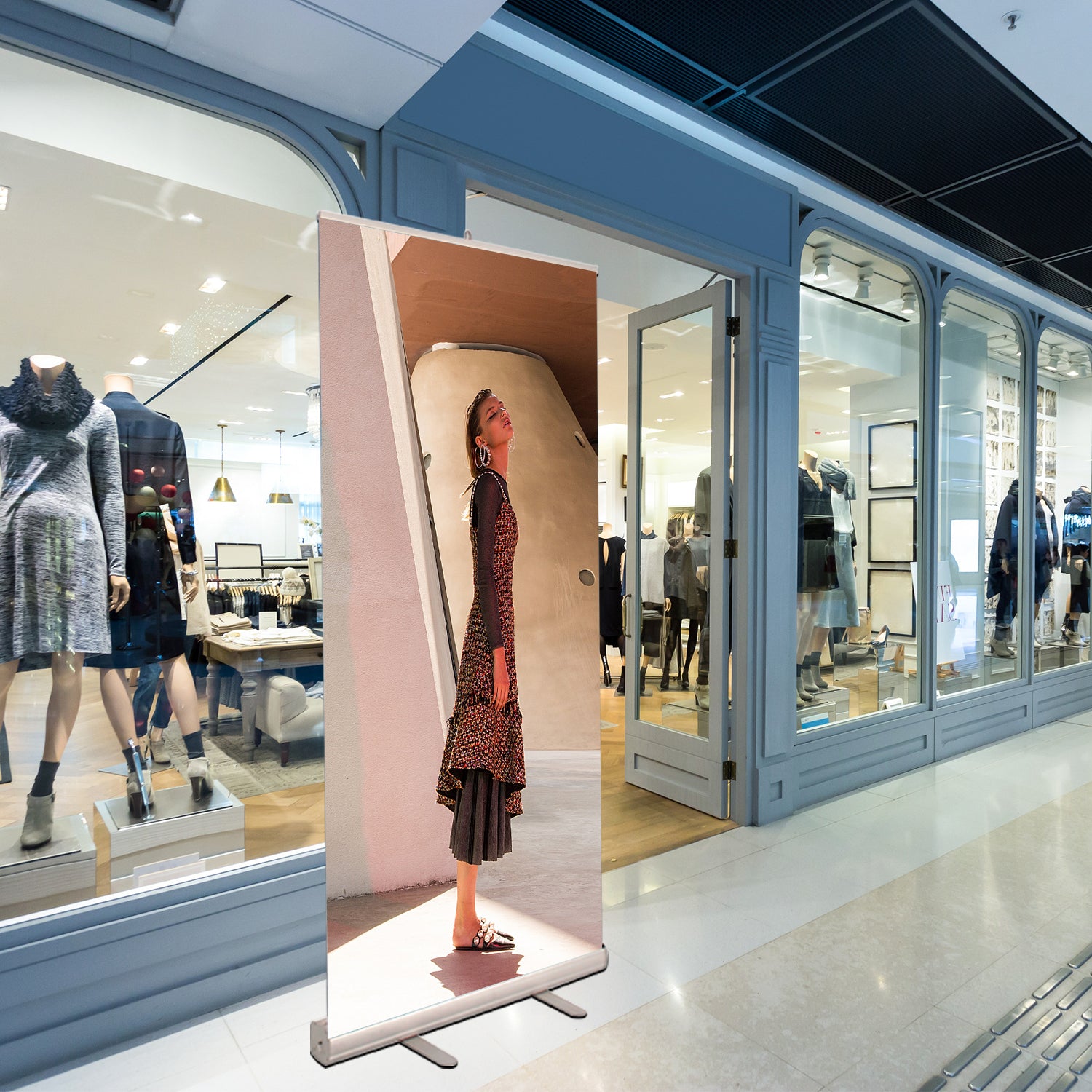 1A-2SE 36"*80" Standard Retractable Banner Stand Graphic Kit