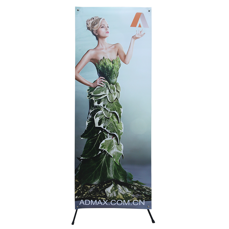 6C-1EU 24" * 63 "Adjustable X Banner Stand for Advertising Trade Show Events Display