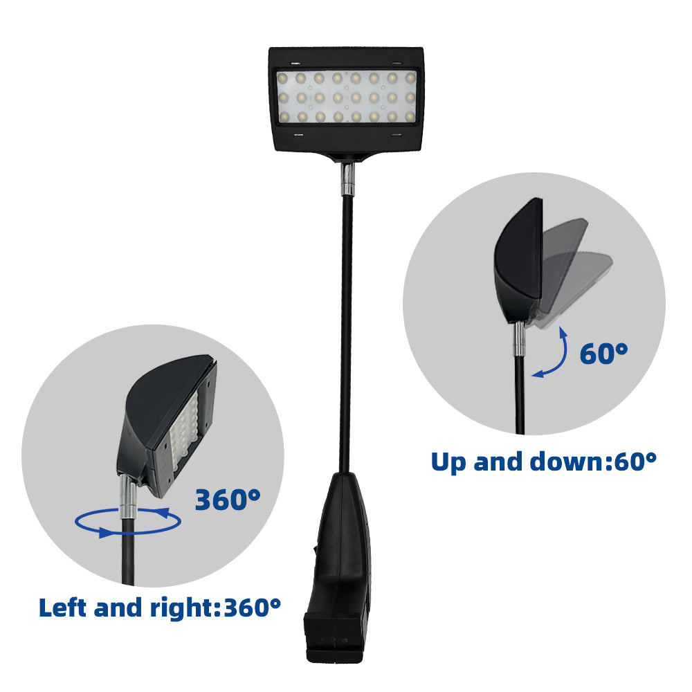 SL-19 2x 20W LED Trade Show Lights for Exhibit Backdrop Panel Display Included C-Clamp