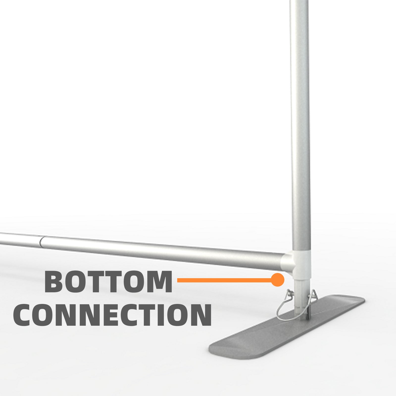 28C-FM20 20*8FT Tension Fabric Display EZ Tube Frame Backdrop Banner Stand