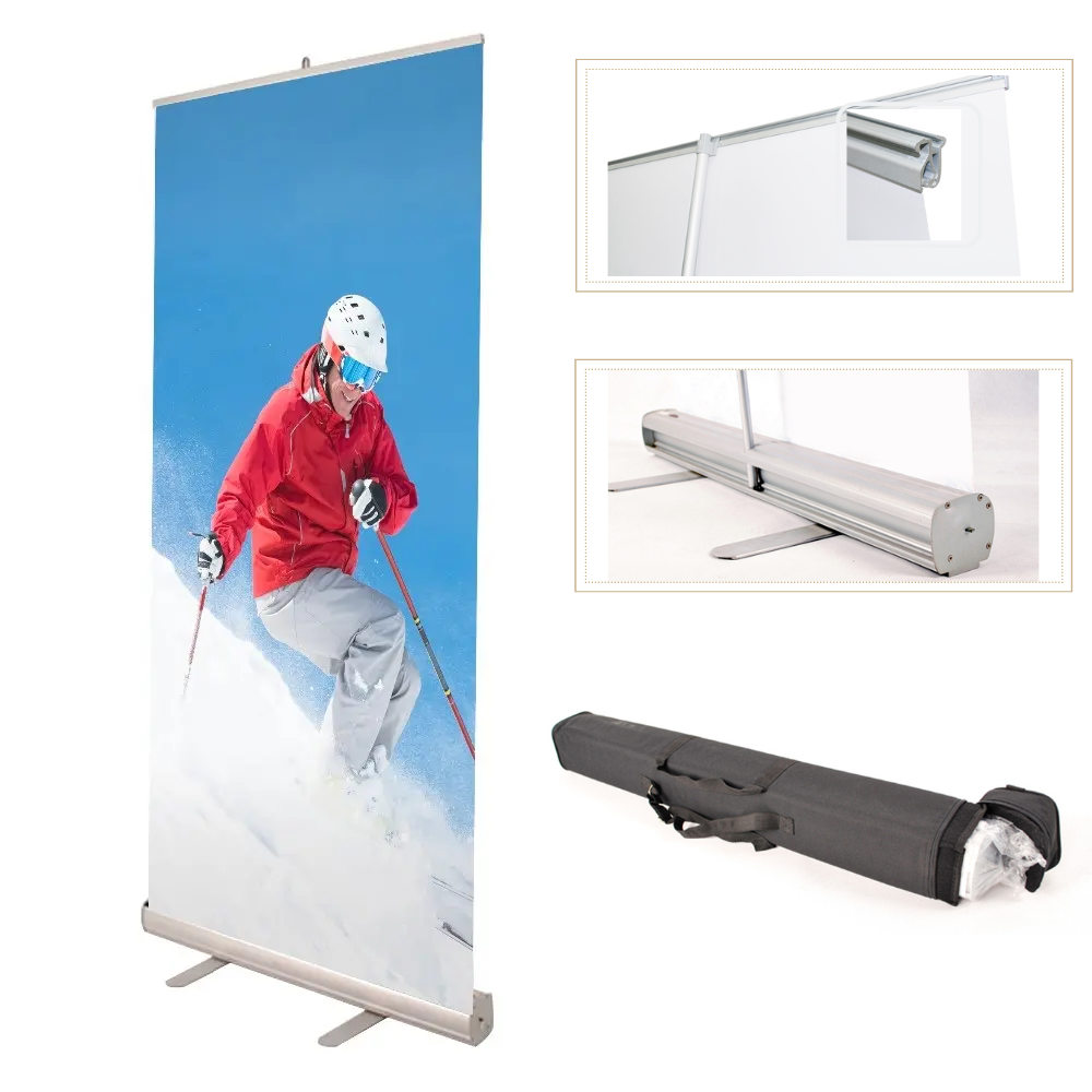 1A-2SE 24"*80" Retractable Banner Stand Graphic Kit