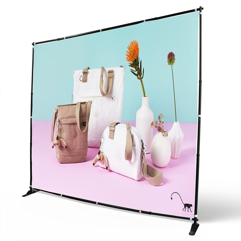 15LS 8X8FT 10X8FT Adjustable Backdrop Telescopic Step and Repeat Banner Stand Eco-Type
