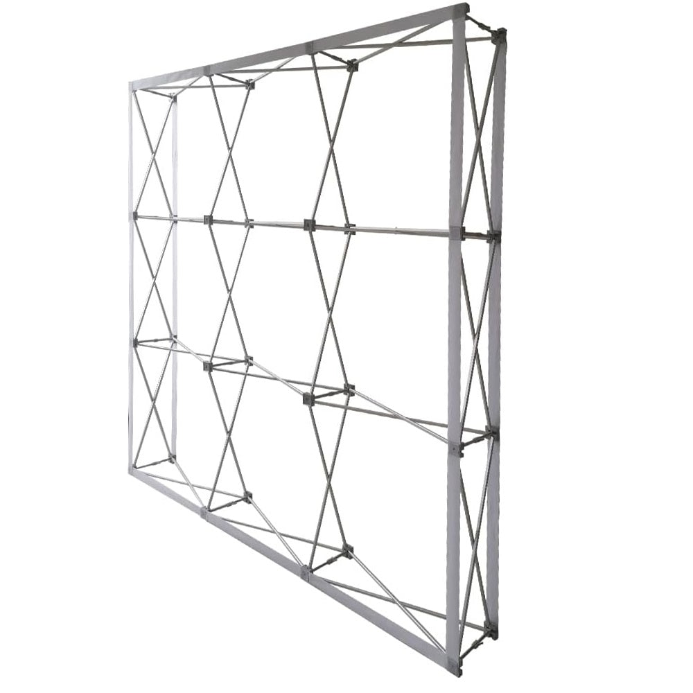 4Z0303 7.5*7.5FT Fabric Pop Up Display Stand Backdrop for Trade Show with Carrying Bag