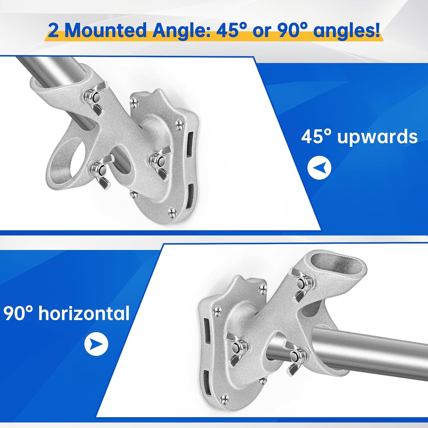 Aluminum Flag Pole Holder Bracket+6ft Flag Pole