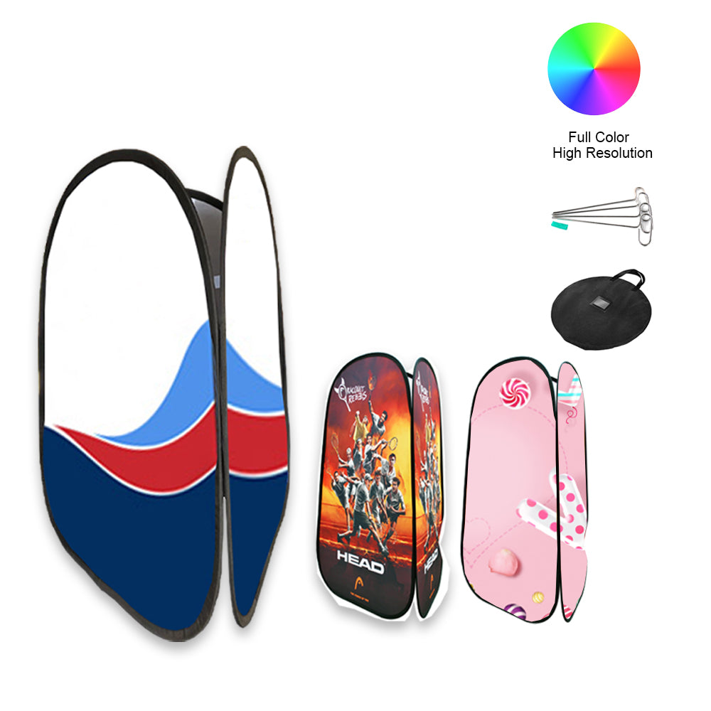 15AT Pop out A Frame Banner with Carrying Bag – 3 Sided S1