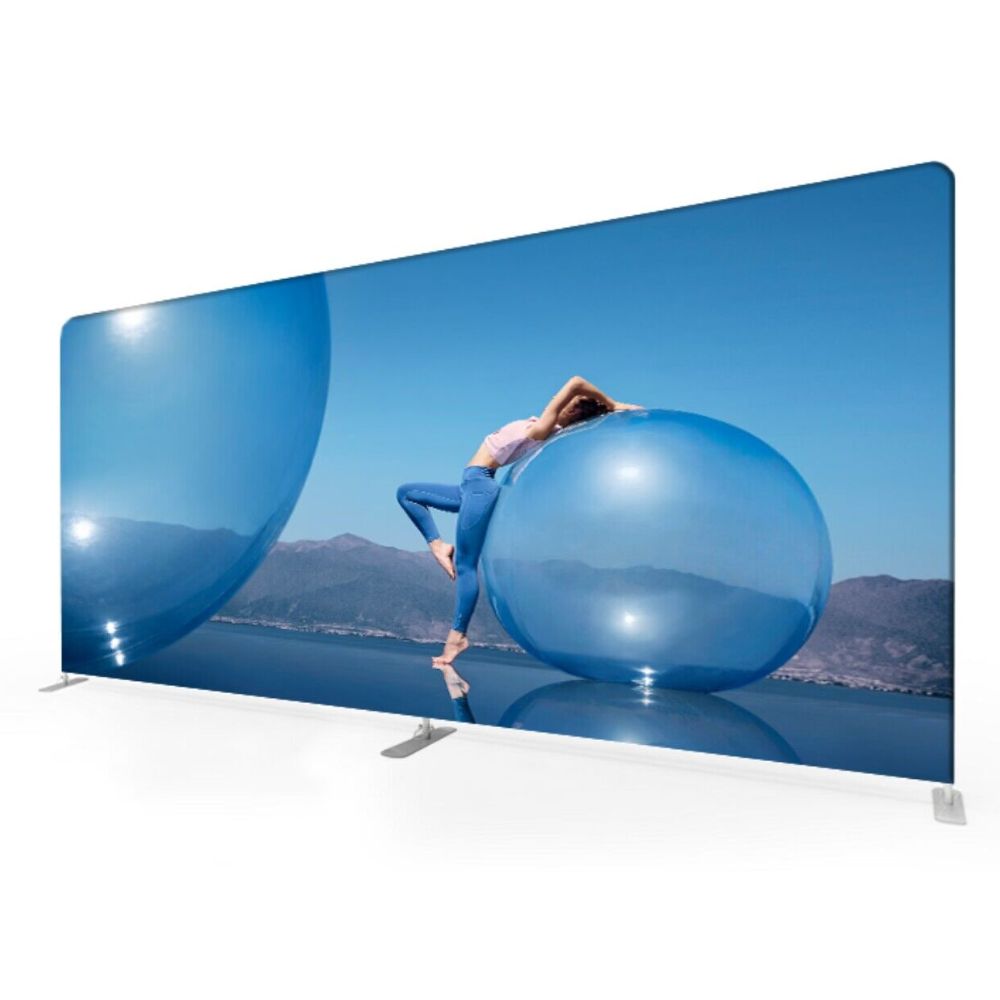 28C-FM20 20*8FT Tension Fabric Display EZ Tube Frame Backdrop Banner Stand