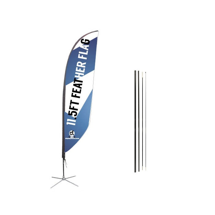 8S2-S 11.5FT Feather Flag for Advertisement Display