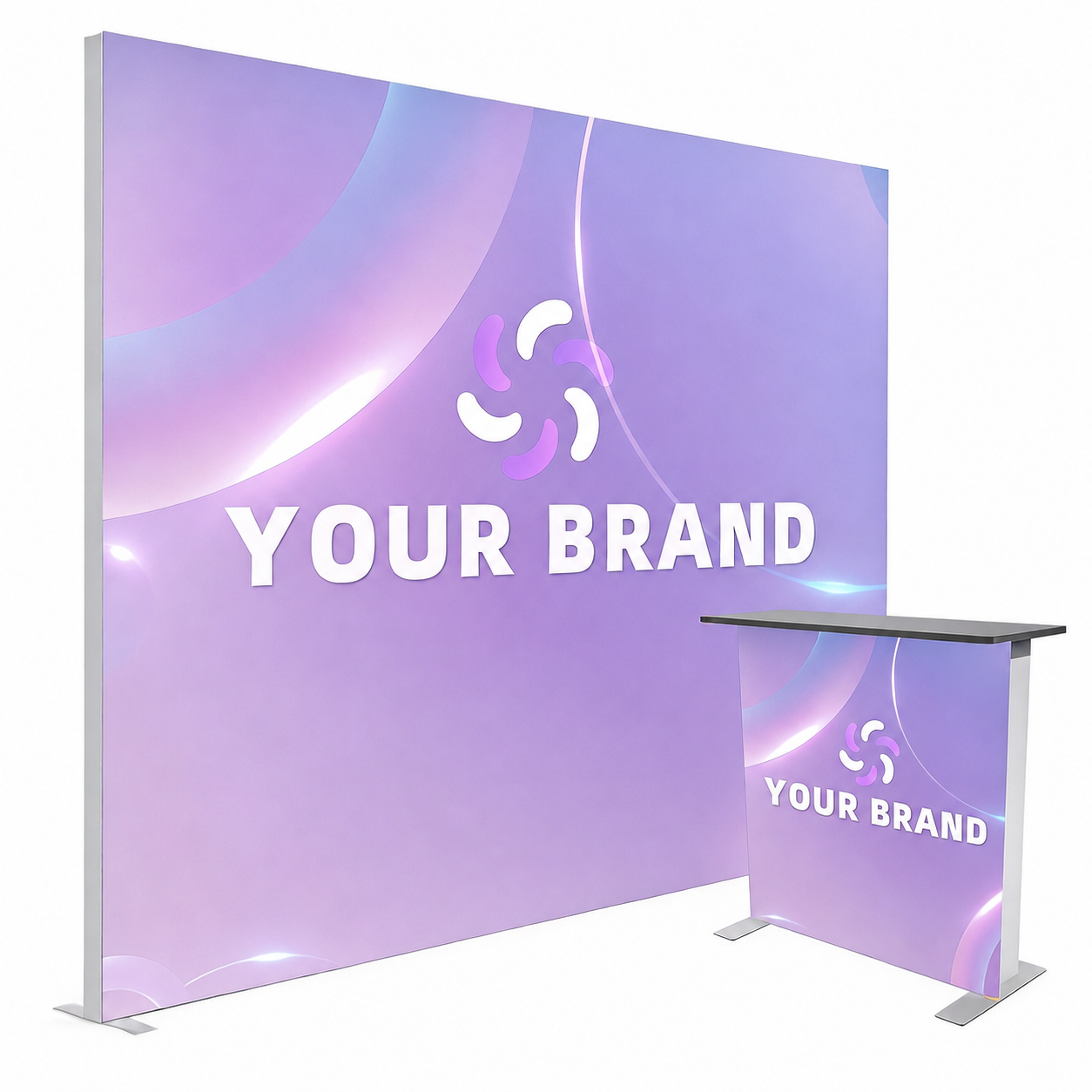 D100N-118118 10FTX10FT Aluminum Frame SEGFold Light Box Backdrop+3.3x3.3FT Light Counter
