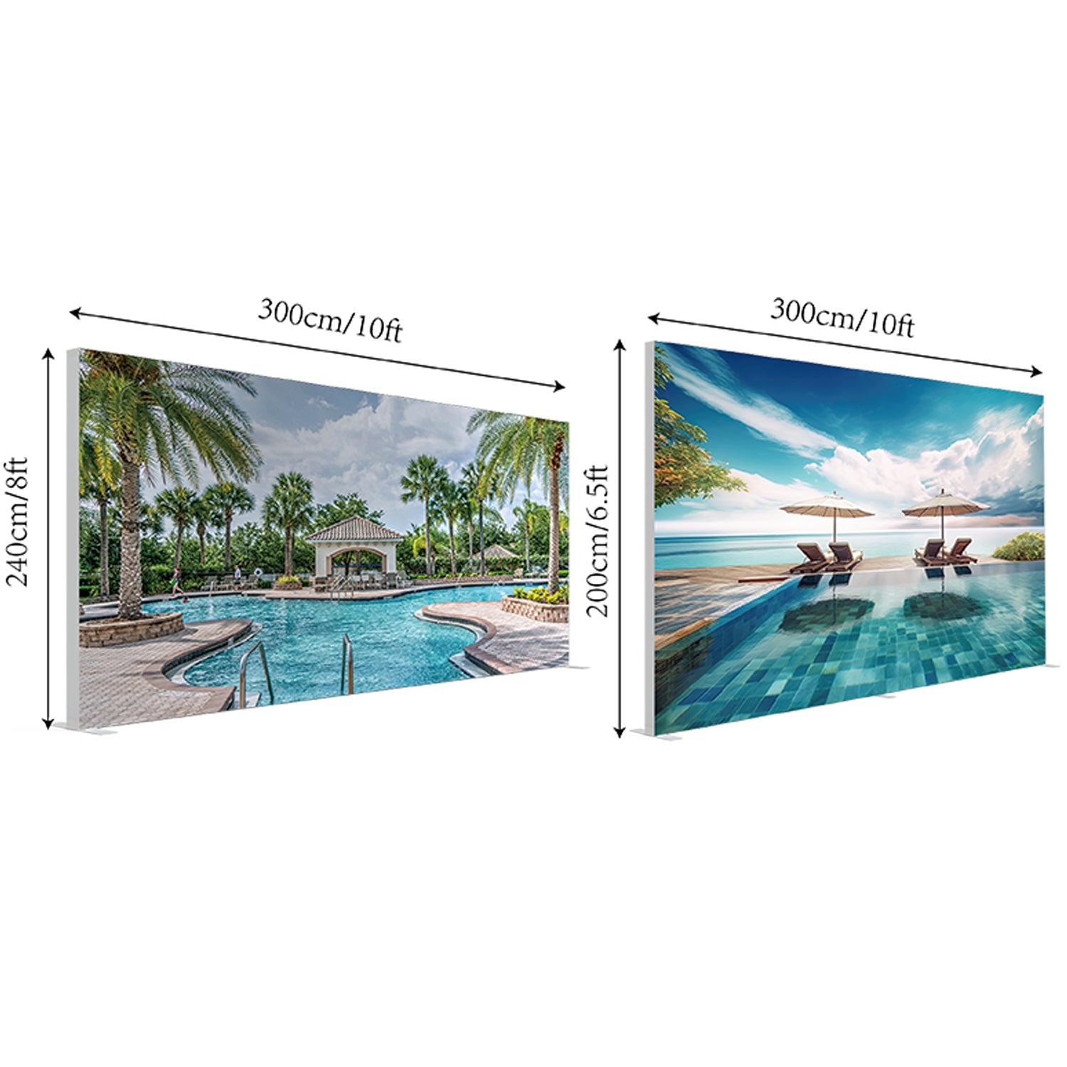 D100N-11895 10FTX6.5FT/8FT SEGFoldLight Box Backdrop Foldable Modular Portable 100% Tool-free