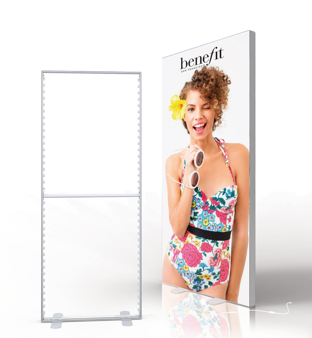 D80P 39.4"x79" Tool Free SEG Light Boxes Trade show Displays