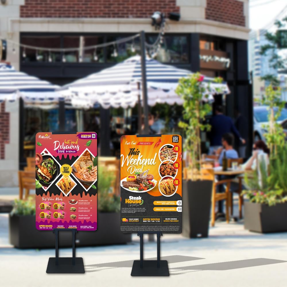 21D Adjustable Height Double -Sided Poster Sign Stand For Display Frame Holder