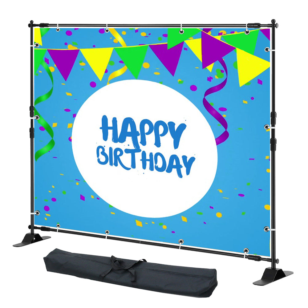15LS 8X8FT 10X8FT Adjustable Backdrop Telescopic Step and Repeat Banner Stand Eco-Type