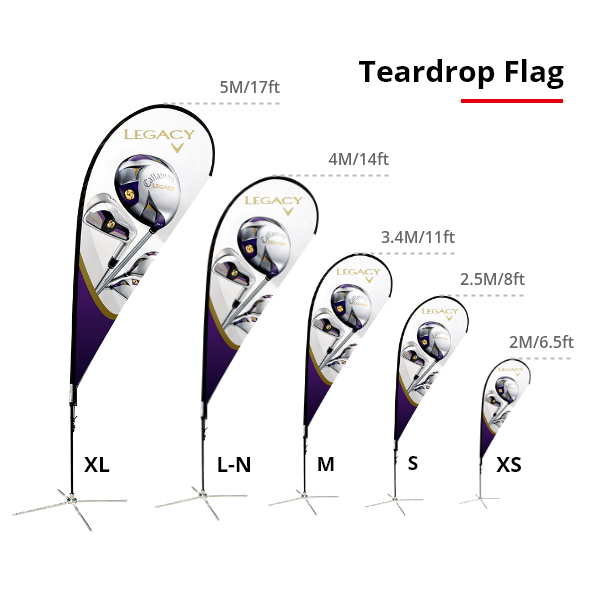 Teardrop Banner Graphic Printing