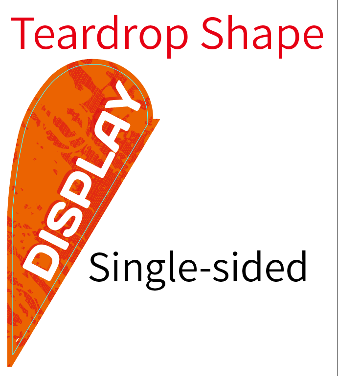 Teardrop Banner Graphic Printing