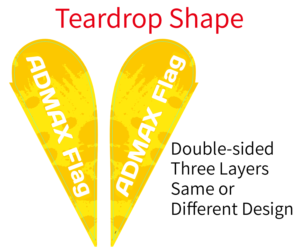 Teardrop Banner Graphic Printing