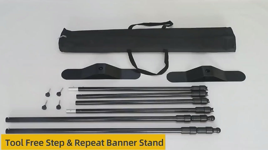 15LF 72PCS 8X8FT Heavy Duty Backdrop Adjustable Step Banner Stand Shipping in Pallet