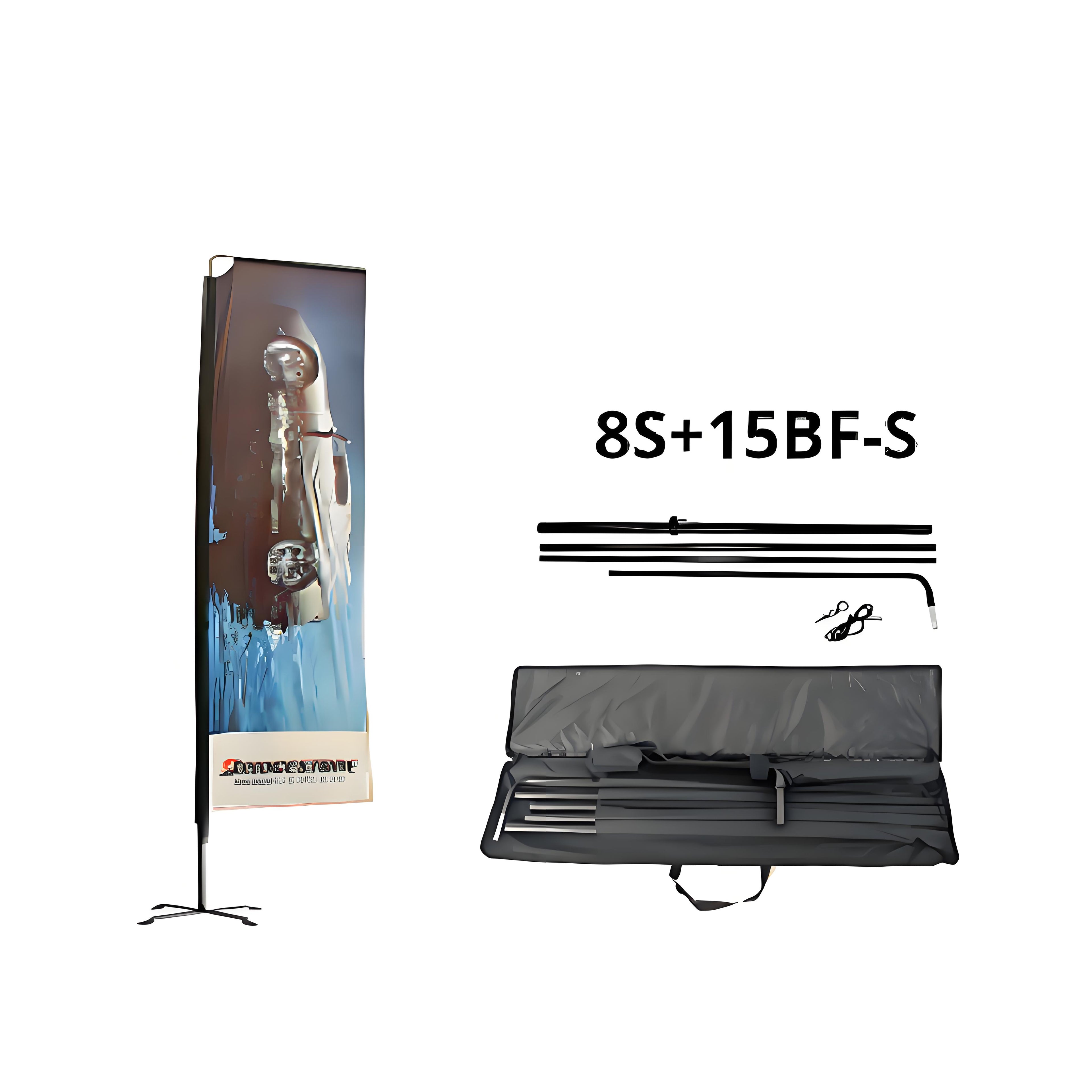 15BF-S 9FT Block Flag Kit With Bag