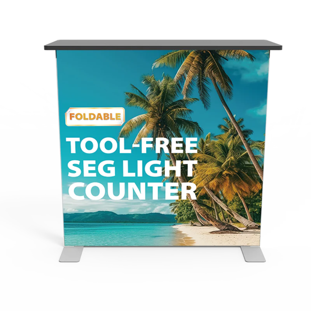 D100N-3939 3.3FTx3.3FT Aluminum Frame Foldable Tool-free SEGFold Light Counter