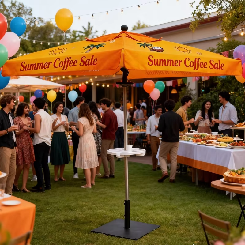 Custom Commercial Umbrellas: Color & Logo Guide 2026