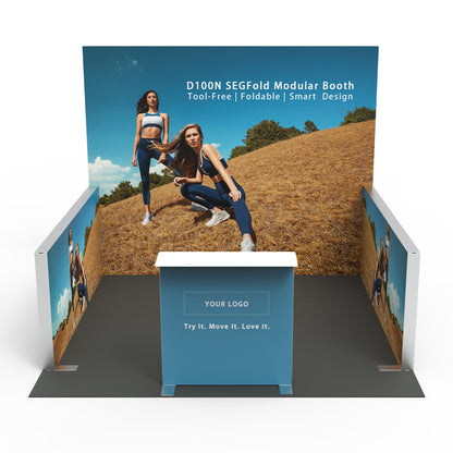 D100NB33003 10x10ft Modular Foldable Tool-free SEGFold Light Booth