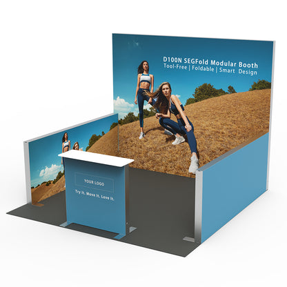 D100NB33003 10x10ft Modular Foldable Tool-free SEGFold Light Booth