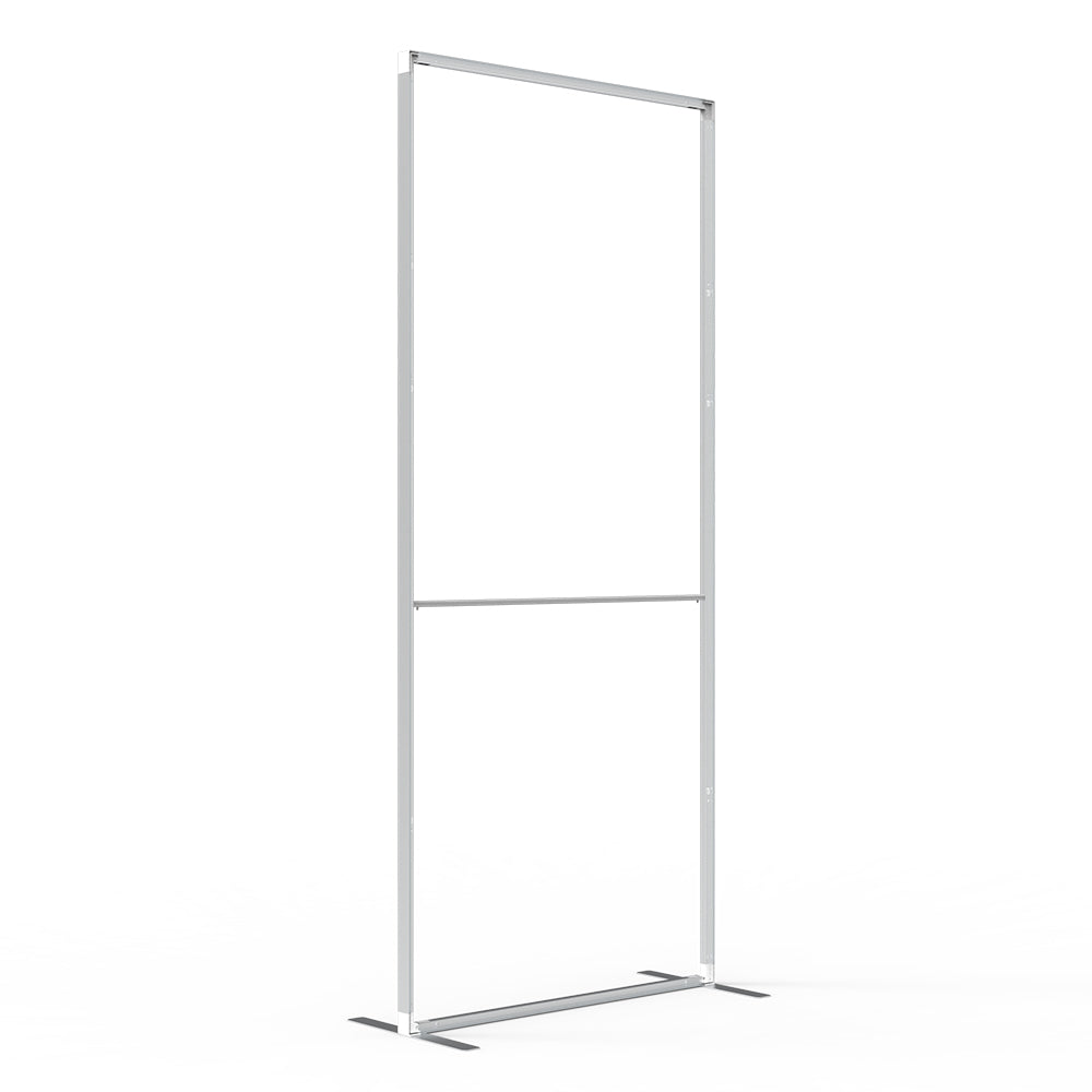 D40F-G3989 3.3 × 7.4 ft Tool-Free Foldable SEG Fabric Banner Stand