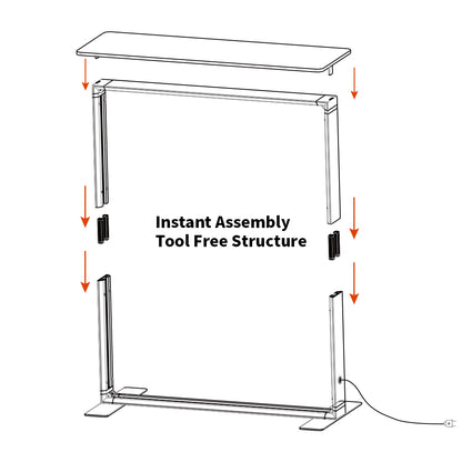 D100N-3995 3.3FTx3.3FT Foldable Tool-free SEGfold Light Counter
