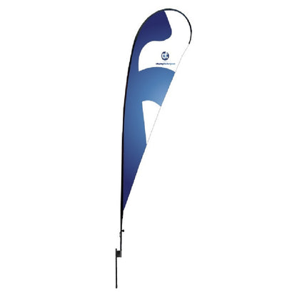 8S2-XL 16.5ft Teardrop Flag for Advertisement Display