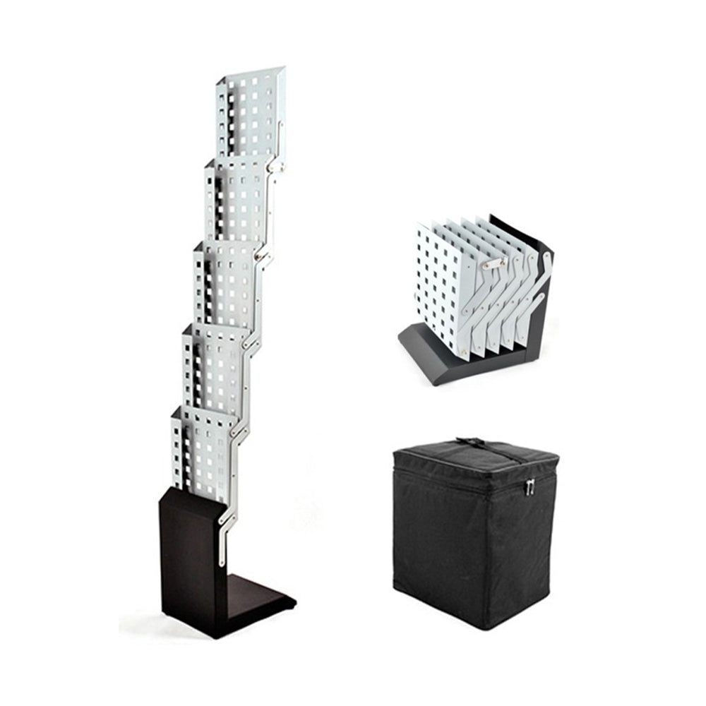 14M 5 Pocket Literature Magazine Catalog Brochure Rack Holder Portable Pop Up Trade Show