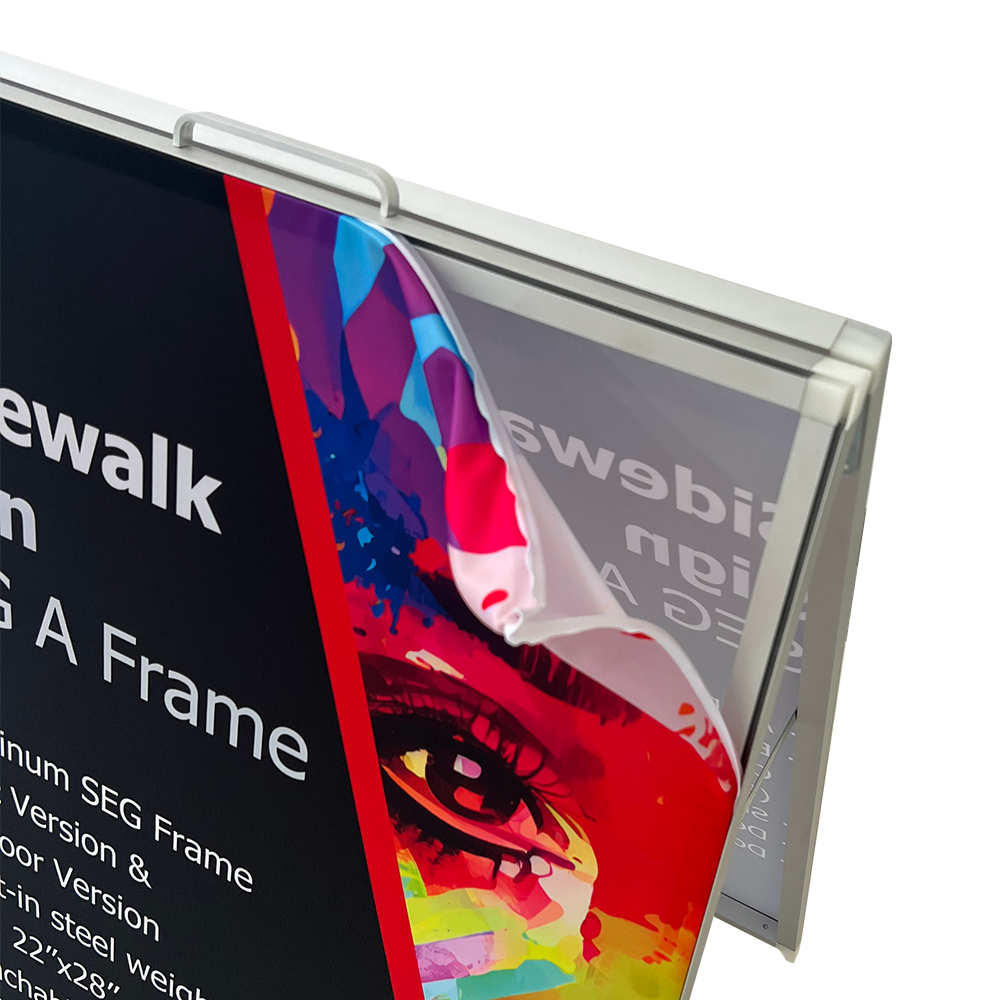 18FO 24"Wx36"H Aluminum Tool Free SEG A Frame Sidewalk Sign Sandwich Board