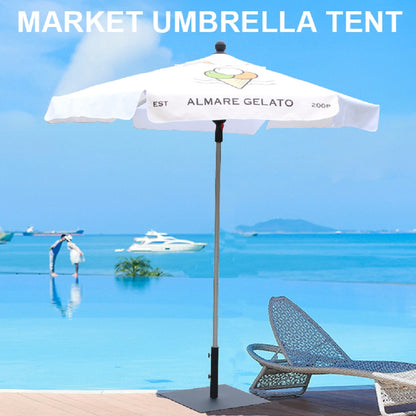 28U-GP2 7.5FT Hexagon Outdoor Portable Beach Umbrella for Advertising