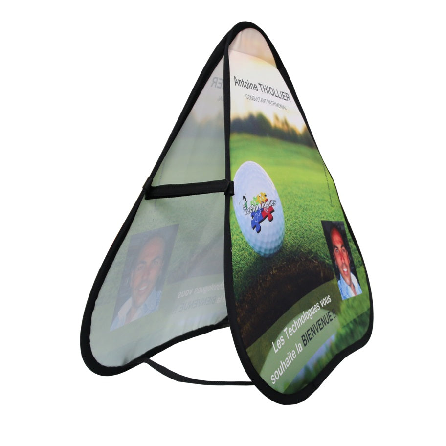 Pop out A Frame Banner with Carrying Bag – Triangle L