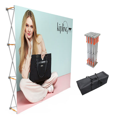 4YC0303S 7.5*7.5FT Heavy-duty Velcro Fabric Pop Up Display Stand Backdrop