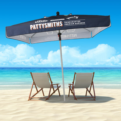 28U-GP1 7.5FT Square Outdoor Beach Umbrella for Advertising