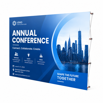 4YC0403S 10*7.5FT Heavy-duty Velcro Fabric Pop Up Display Stand Backdrop