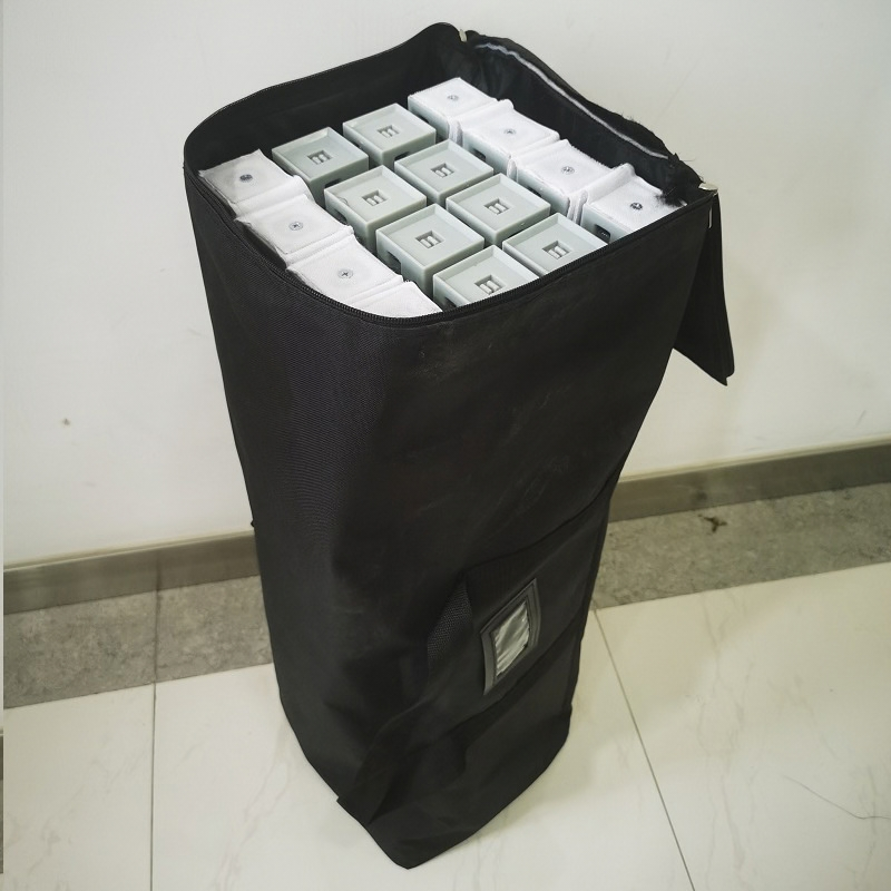 4Z0303 7.5*7.5FT Velcro Fabric Pop Up Display Stand Backdrop for Trade Show with Carrying Bag