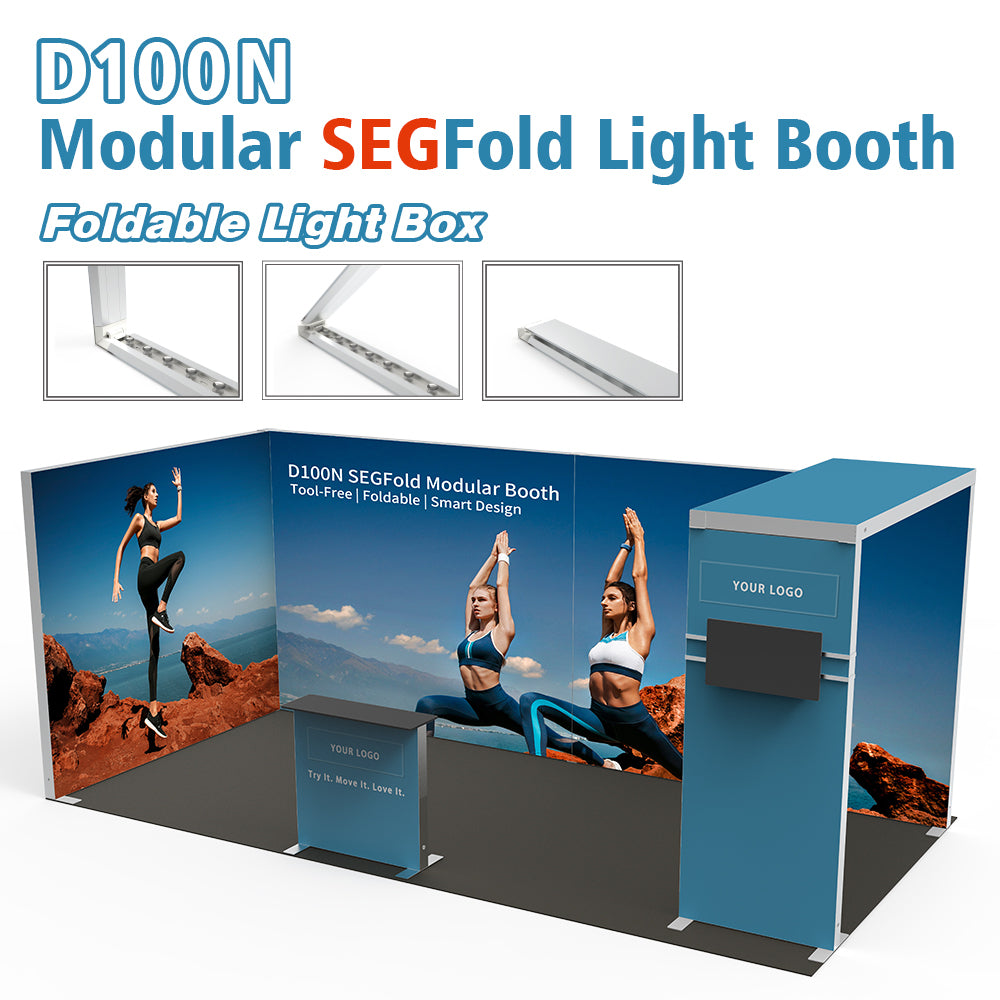D100NB36002 10x20ft Modular Foldable Tool-free SEGFold Light Booth