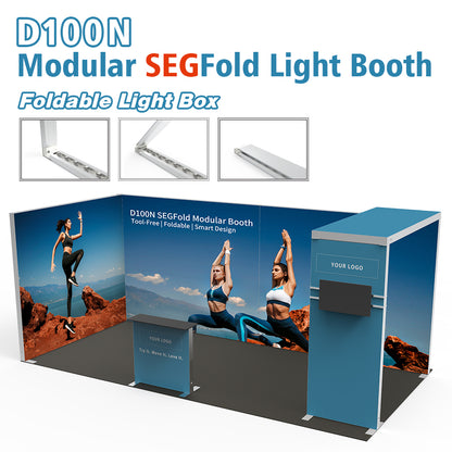 D100NB36002 10x20ft Modular Foldable Tool-free SEGFold Light Booth