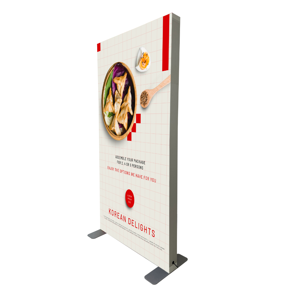 D100N-3979 3.3FTx6.5FT PVC Frame Foldable Tool-free SEGFold Light Box for Advertising