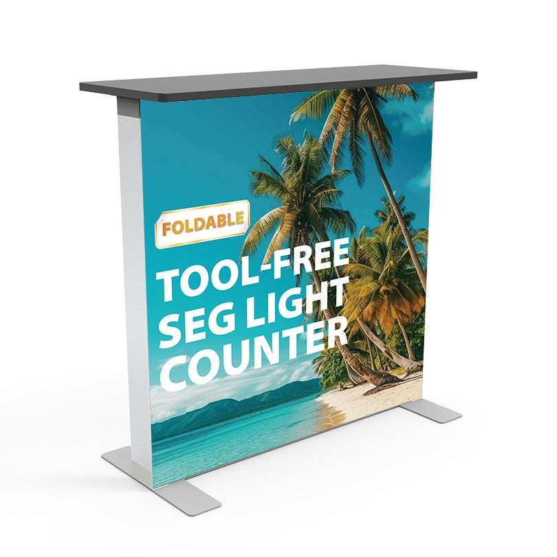 D100NP-3939 3.3FTx3.3FT PVC Frame Foldable Tool-free SEGFold Light Counter