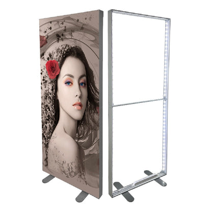 D80P 39.4"x79" Tool Free SEG Light Boxes Trade show Displays