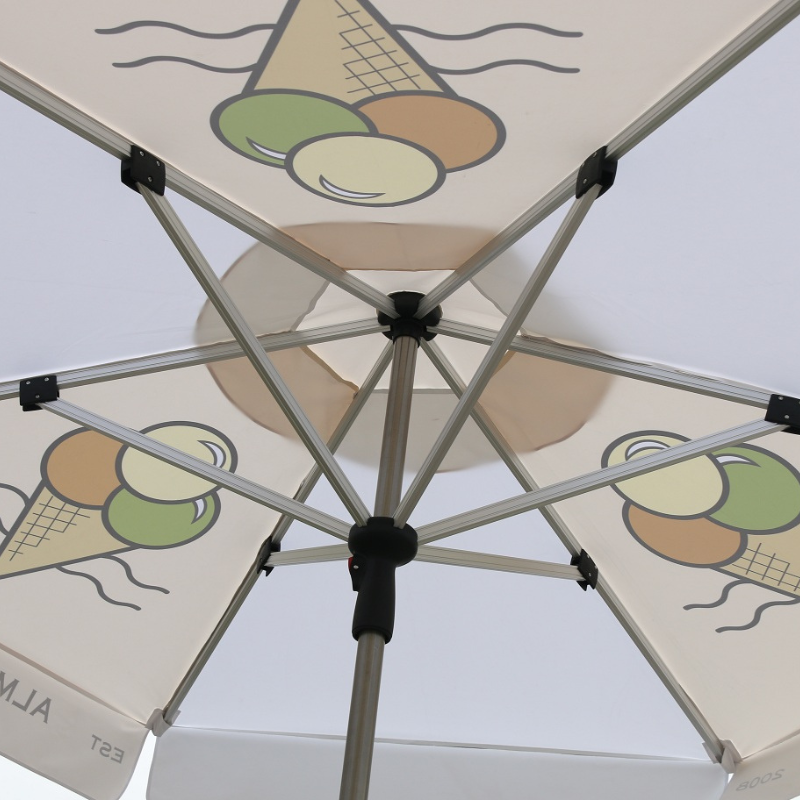 28U-GP2 7.5FT Hexagon Outdoor Portable Beach Umbrella for Advertising